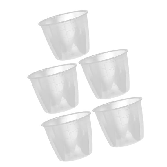 LOLIPPYY 5-Piece Plastic Measuring Cups Set for Precise Rice Steaming and Cooking Measurements