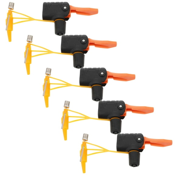LOLIPPYY 5pcs Bike Tire Pump Adapter Set Dual Adjustable Pump Adapter Nozzles Bike Pump Replacement Parts for Outdoor Cycling