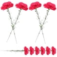 thumbnail image 1 of LOLIPPYY 5-Pack Artificial Carnation Stems Plastic Flowers for Wedding, Romantic Floral Arrangements and Home Decor, 1 of 8