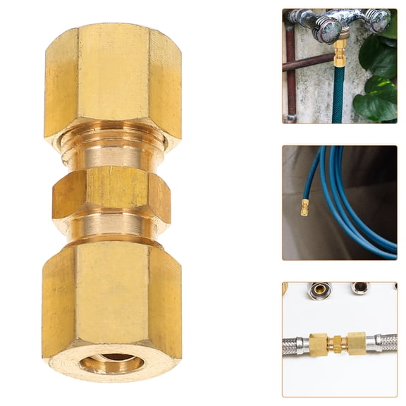 LOLIPPYY 5pcs Copper Tube Quick Connect Fittings for Stability
