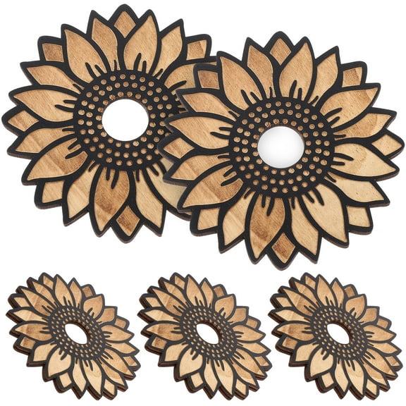 LOLIPPYY 5pcs Crystal Sphere Stands Wooden Crystal Holders Crystal Sphere Display Holders