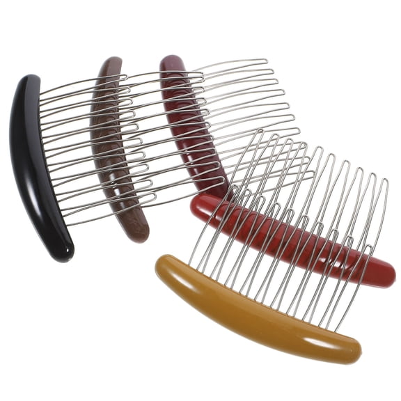 LOLIPPYY Set of 5 Acrylic Hair Side Combs for Girls, Versatile Accessories Perfect for Dates and Everyday Use