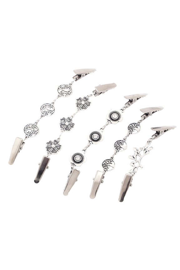 5-Pack Iron Alloy Sweater Clips for Women, Comfortable Fit, Stylish and Versatile Clothing Accessories