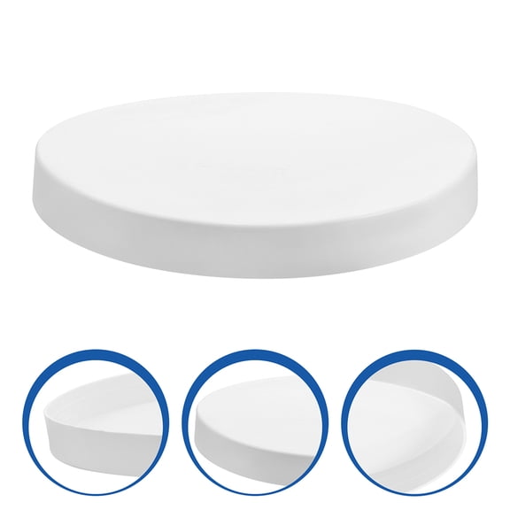 LOLIPPYY 5pcs Marine Dock Piling Protection Caps White PVC for Practical Dock Use