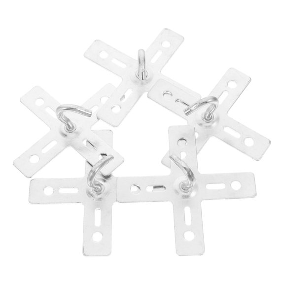 LOLIPPYY 5pcs Mounting Brackets Light Fixture Parts Silver Iron Ceiling Hook For Light Fixture