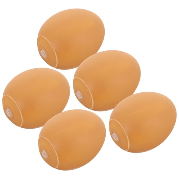 LOLIPPYY 5pcs Squeaky Balls Brown Safe Vinyl for Small Dogs Interactive Play