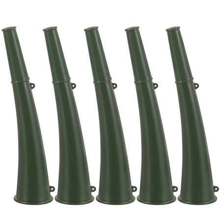 LOLIPPYY 5-Pack Plastic Stadium Horns Noise Makers for Outdoor Sports, Training, and Events
