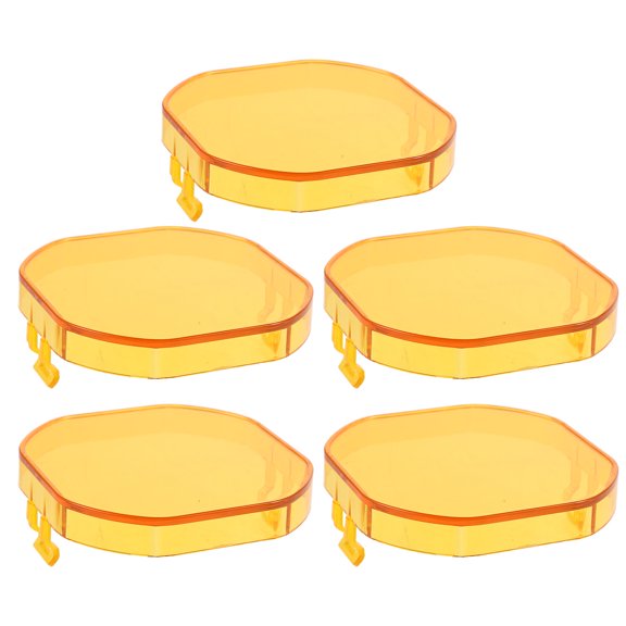 LOLIPPYY 5pcs Yellow LED Cube Light Bar Shield Cover for Road Driving