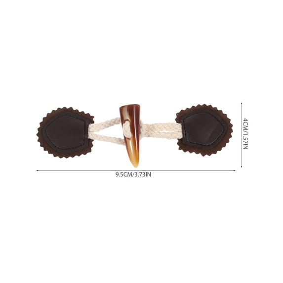 LOLIPPYY 6 Pairs Black Toggle Closures for Clothing, Shoe Repair, Fashion Accessories, Craft Supplies and Projects