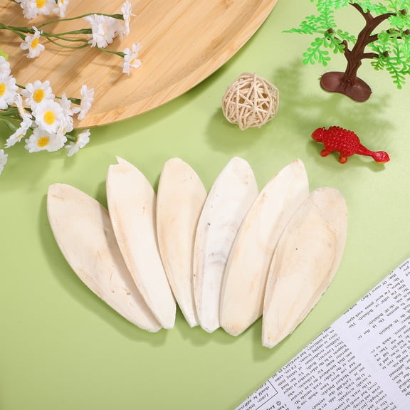 LOLIPPYY 6-Pack Natural Cuttlebone Parrot Chew Toys for Beak Maintenance and Cage Enrichment, Beige Color