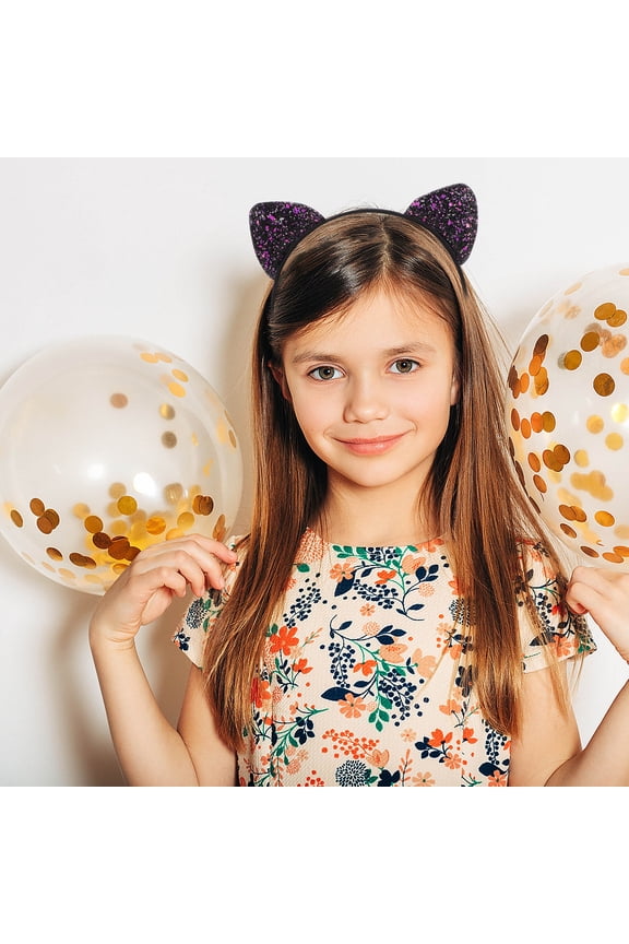 6-Pack Realistic Cat Ear Headbands Comfortable and Stylish Assorted Colors for Women and Teens