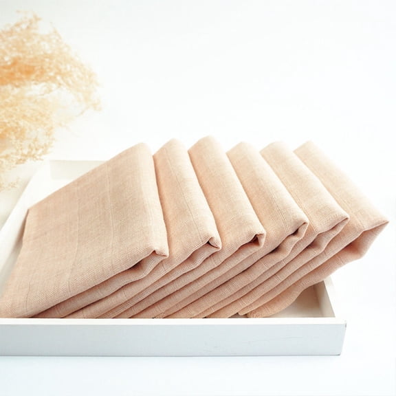 LOLIPPYY 6 Pcs Soft Baby Cotton Towel Double Layer Reusable for Infants