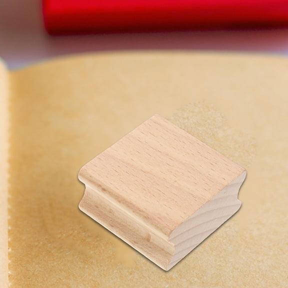 LOLIPPYY Set of 6 Khaki Wood Blocks for Engraving, Stamping, Crafts, Artistic Projects and Woodworking