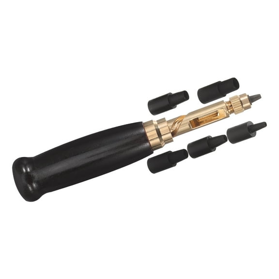 LOLIPPYY 6 Pieces Leathercraft Punching Tools Multi Metal Punching Holes Set for Beginners