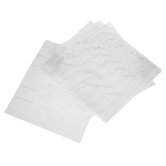 LOLIPPYY 6 Sheets Adhesive Sticker Double Sided Transparent Glue For Accessories And Posters