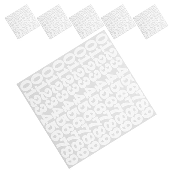 LOLIPPYY 6-Pack White Vinyl Baseball Award Decal Stickers for Sports Teams, Easy to Apply and Remove Fan Gear Accessories