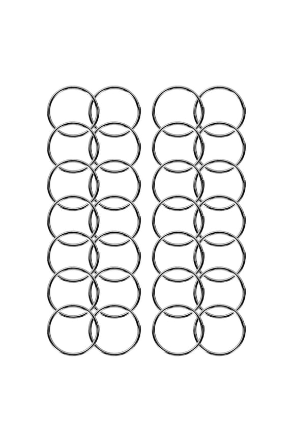 600Pcs Smooth Black Key Rings Durable Metal Key Chains Perfect for Keys and DIY Accessories