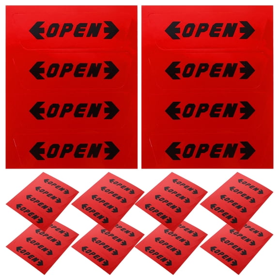 LOLIPPYY 60Pcs Adhesive Reflective Sticker Red Car Exterior Decals for Enhanced Night Safety