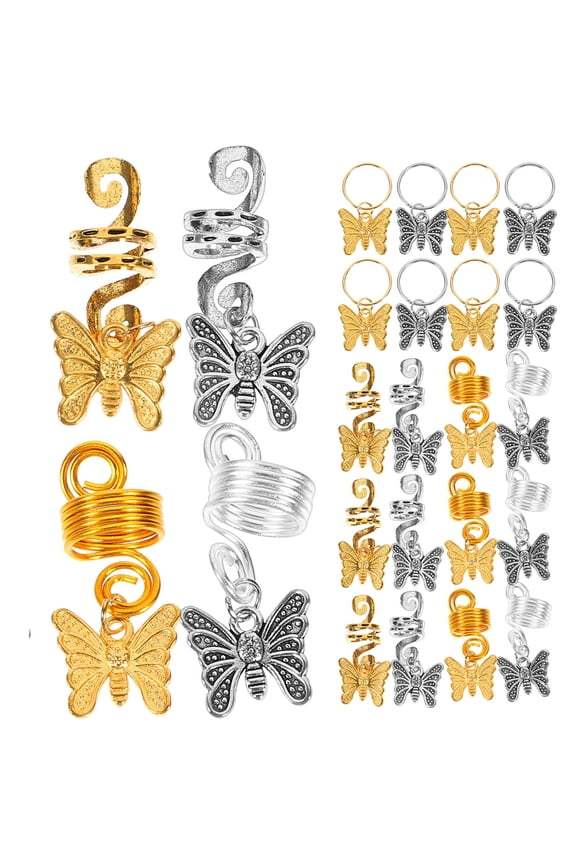 60Pcs Assorted Color Hair Rings for Braids Durable Metal Braid Accessories