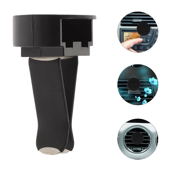 LOLIPPYY 60Pcs Auto Vent Clips Car Air Conditioner Clip Easy Installation Black Car Vent Accessories