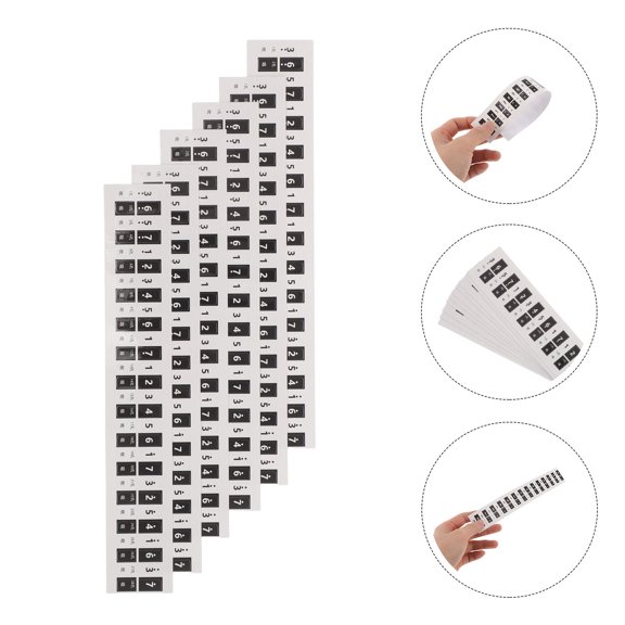 LOLIPPYY 60Pcs Black Harmonica Scale Diagram Stickers Removable Self Adhesive Note Labels for Beginner C Key Harmonicas