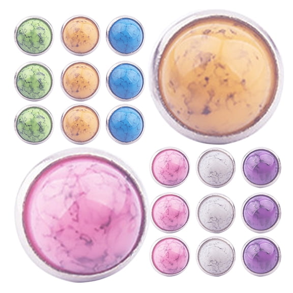 LOLIPPYY 60Pcs Craft Rivets for DIY Projects Decorative Studs for Bags Shoes Clothing