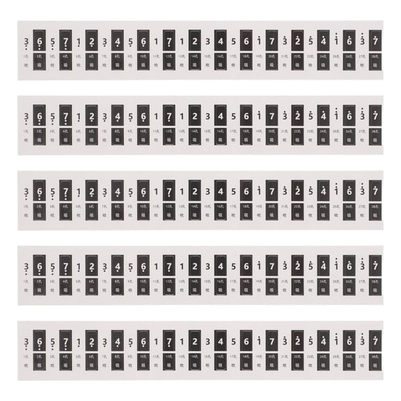 LOLIPPYY 60Pcs Harmonica Note Stickers for 24 Hole and 28 Hole C Key Harmonica with Self Adhesive Labels