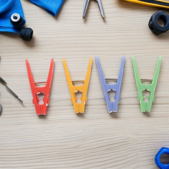 LOLIPPYY 60Pcs Plastic Clothes Pins with Strong Grip Windproof Design for Laundry and Towels