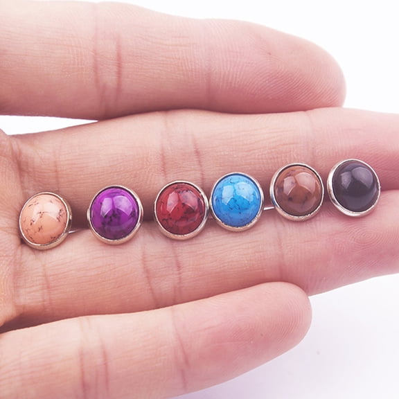 LOLIPPYY 60Pcs Round Nail Spikes Decorative Rivets Multi for Bags Decoration DIY Projects Artists