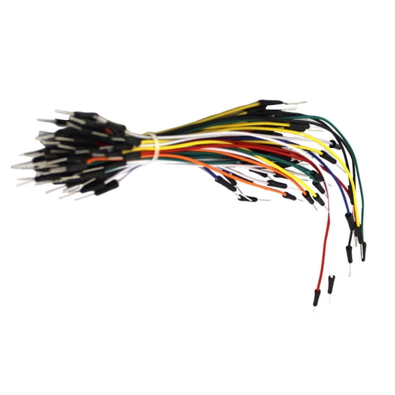 LOLIPPYY 65-Piece Assorted Color Flexible Jump Wires for Breadboard Electronic Circuit Quick Connection Kit
