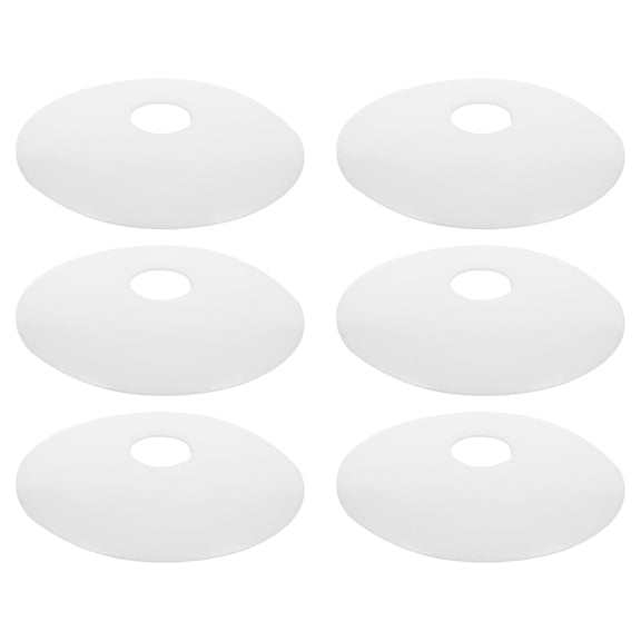 LOLIPPYY 6pcs Ceiling Canopy Plate Iron White Vintage Light Fixture Cover