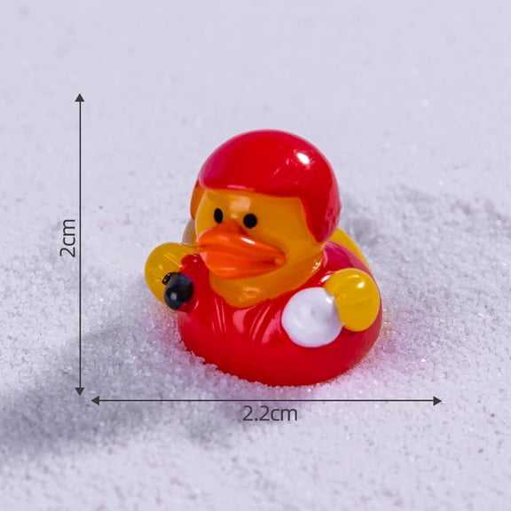 LOLIPPYY 6PCS Mini Baseball Resin and Animal Figurines - Small Animal Ornaments for Landscape and Birthday Party Decorations