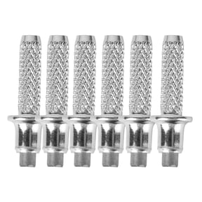 LOLIPPYY 6-Pack Ski Pole Replacement Tips, Carbon Steel Alpenstock Rod Tips in for Outdoor Use