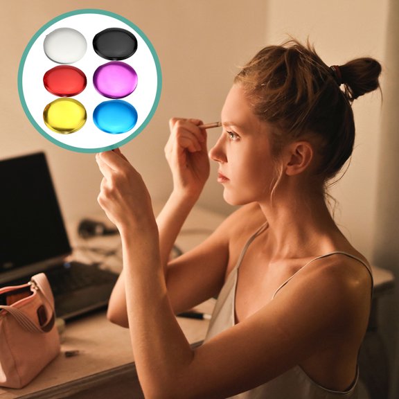 LOLIPPYY 6-Pack Compact Pocket Makeup Mirrors in , Round Design for Daily Use by Women