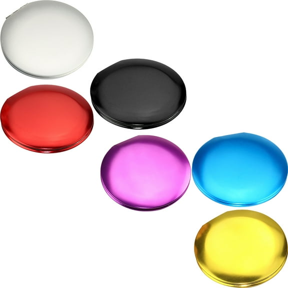 LOLIPPYY 6-Pack Compact Pocket Makeup Mirrors in , Round Design for Daily Use by Women