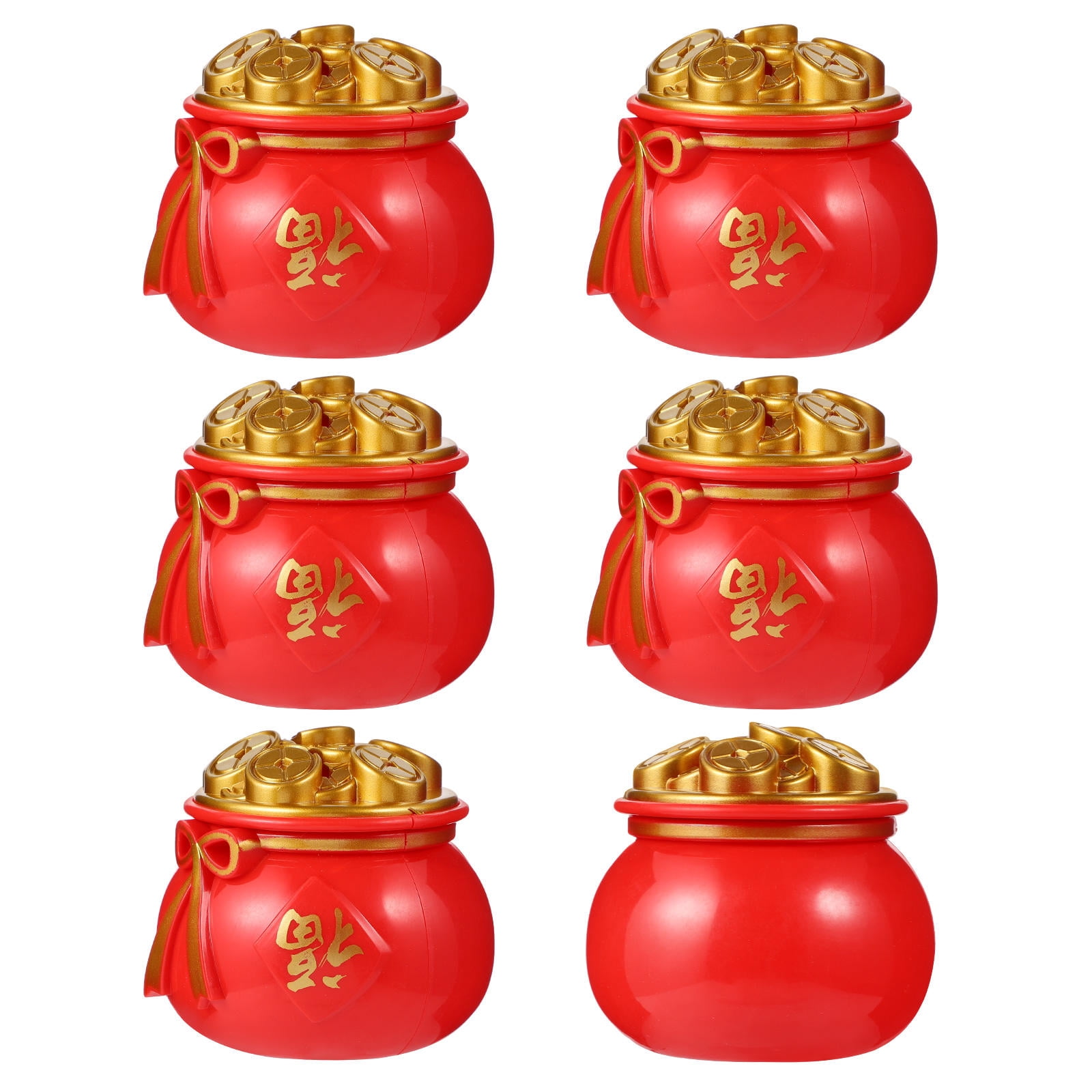 Cornucopia Container LOLIPPYY 6Pack Cornucopia Coin Container Red Plastic Coin Storage for ...