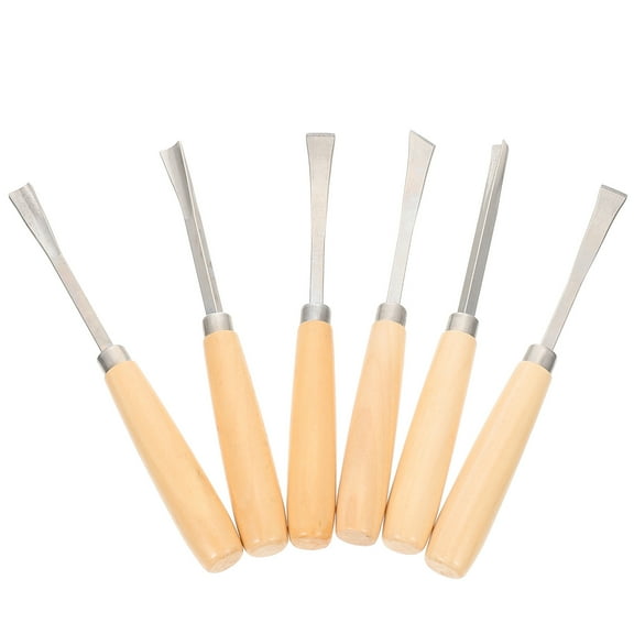 LOLIPPYY 6Pack Wood Sculpture Making Tool for woodworking Artisans Engraving Tools with Ergonomic Handle Back to School
