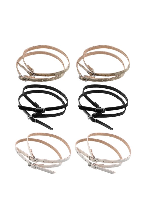 6Pairs High Heel Shoe Straps with Adjustable Buckle Detachable Anti Loose Ankle Bands