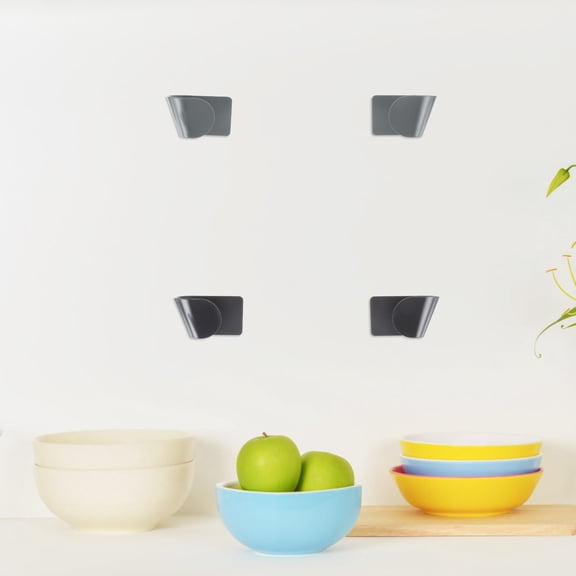 LOLIPPYY 6- Mounted Pot Lid Holders Kitchen Storage Racks with Adjustable Spacing, Assorted Colors for Organized Cooking