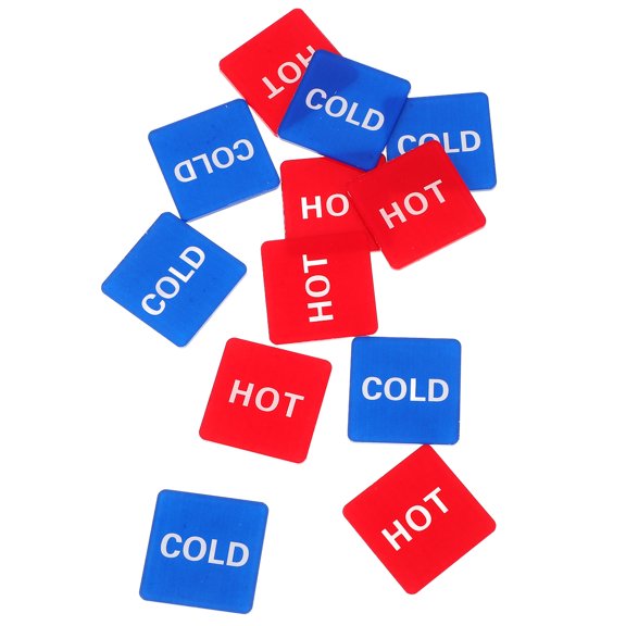 LOLIPPYY 6Pairs Self Stick Hot and Cold Indicator Labels for Water Heaters and Faucets