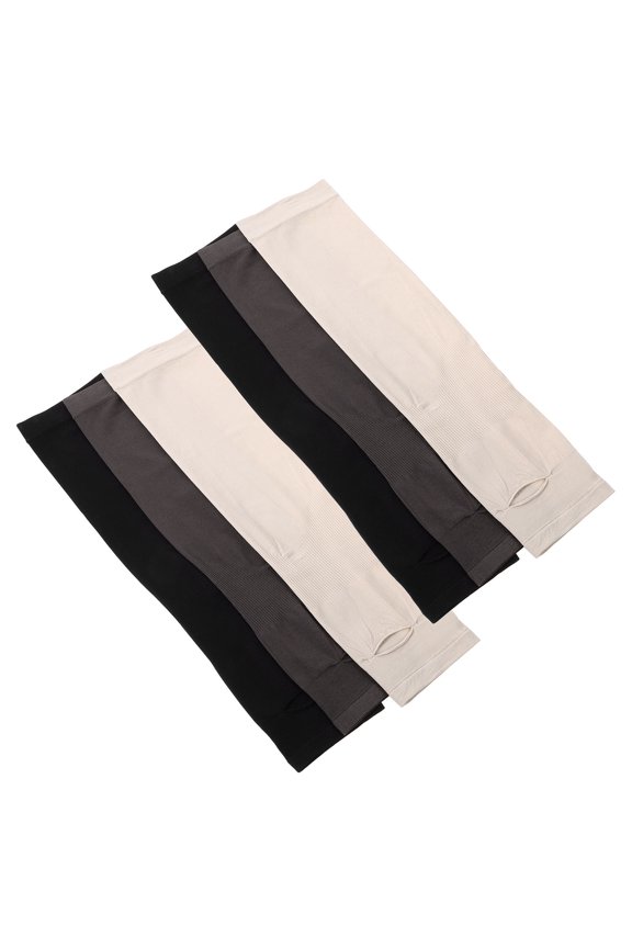 6Pairs Uv Blocking Arm Sleeves Loose Fit Chinlon Material Sleeve Covers for Sun Protection