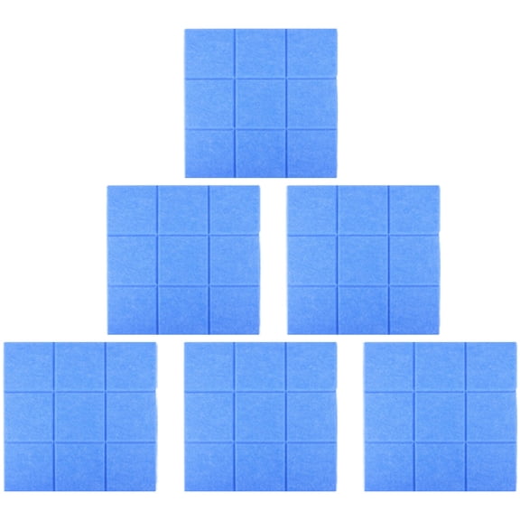 LOLIPPYY 6Pcs 9 Blocks Sound Absorbing Panel Sky Blue Acoustic Wall Panels Easy to Cut and Use