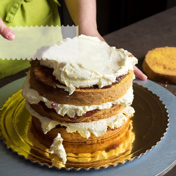 LOLIPPYY 6Pcs Acrylic Cakes Decorating Ice Tool for Easy Frosting Application