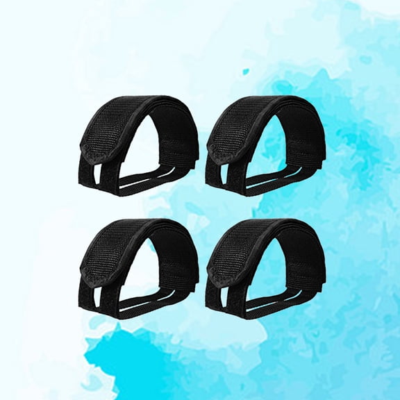 LOLIPPYY 6Pcs Adjustable Bike Accessories Straps for Fixed Gear and Mountain Bikes Black