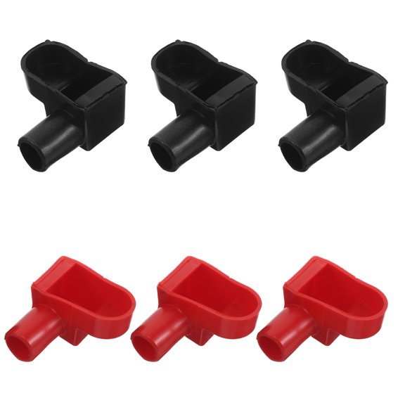 LOLIPPYY 6Pcs Battery Terminal Boots Auto Insulation Covers for Car Cable Lug Cap with Polarity Colors