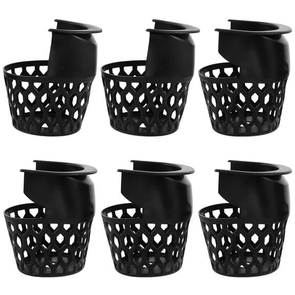 LOLIPPYY 6-Pack Black Billiard Table Pocket Set with Nylon Netting Replacement for Pool Table Accessories