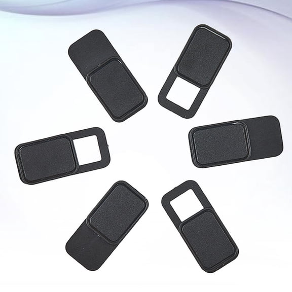 LOLIPPYY 6Pcs Black Webcam Cover Metal Slide Privacy Protector for Use with Laptop and Smartphone Cameras