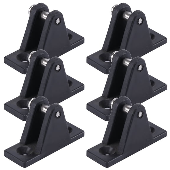 LOLIPPYY 6Pcs Black Nylon Bimini Top Accessories Kit with Deck Mount Bracket for Boat Use