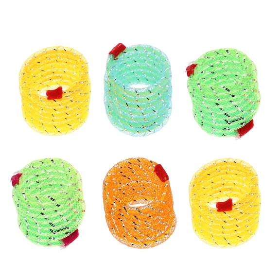LOLIPPYY 6Pcs Cat Spring Toys Interesting Pet Teaser Toys Plastic Cat Interactive Toys