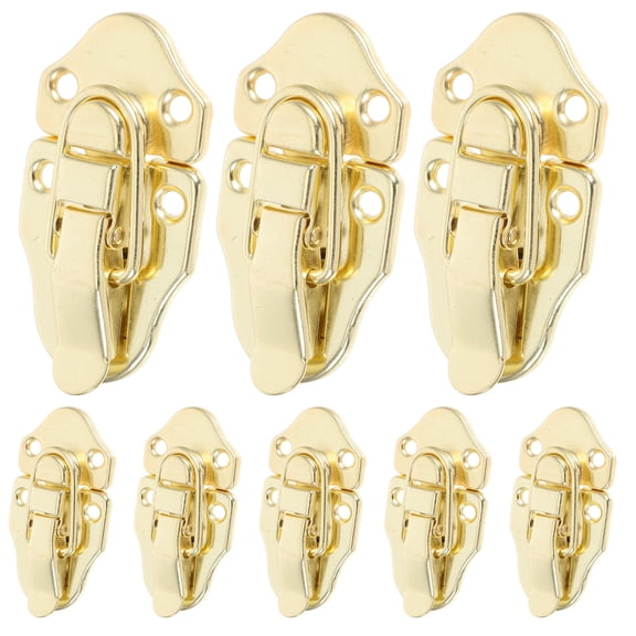 LOLIPPYY 6Pcs Chest Locks And Latches Golden Iron For Boxes With Security Enhancement